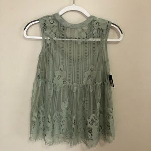 Arizona Jean Company Lace Shirt XS NWT